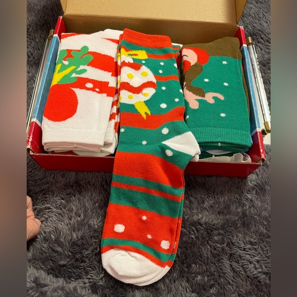 JOYIN 12 Pairs Warm Soft Cotton Christmas Socks Set for Christmas - NWT - Picture 8 of 15